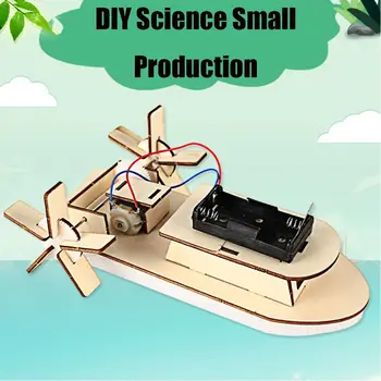 DIY Kits didáticos Sistema Solar Para Crianças Navio Iate Brinquedos de Física de Aprendizagem TRONCO Brinquedo Navio Modelo