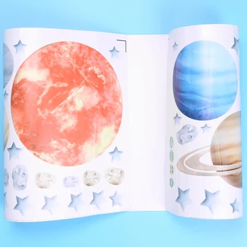 DIY Sistema Solar Adesivos de Parede, o Espaço Planeta Adesivos de Parede, Universo, Com Estrelas de Arte Murais de Parede Para Decoração de Criança de Bebê 5
