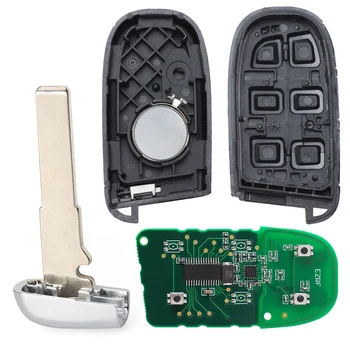 DIYKEY M3N-40821302 Remoto Inteligente-Chave 3 botões 433MHz 4A Chip para Jeep Renegade Bússola 2015 2016 2017 2018 2019 2020 2021 5
