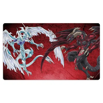 Dragon Espírito de Branco GameMat Compatível para yu-gi-oh Jogo de Tabuleiro Padrão Playmat Trading Card Game Jogos Mat+Saco Impermeável 0
