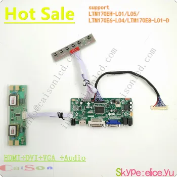 DVI-VGA-ÁUDIO de LCD da placa principal do controlador de LTM170EH-L01/L05/LTM170E6-L04/LTM170E8-L01-D