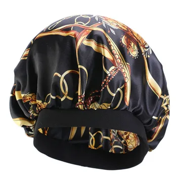 Elasticidade Banda de Cetim Bonnet para as Mulheres Macio e Confortável Turbante Senhora de Quimio Tampa de Cabelo, Acessórios de Chapelaria 0