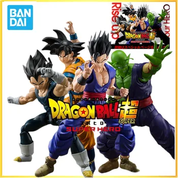 Em Estoque Original Bandai SHF Dragon Ball Super Vegeta, Son Goku, Gohan, Piccolo Anime de Super-Herói Figur Figuras de Ação, Modelo de Brinquedos