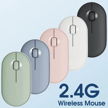 Em silêncio sem Fio de 2,4 GHz Mouse para Computador PC Gaming Mouse Com Receptor USB para computador Portátil Acessórios para Computador com Porta USB 1