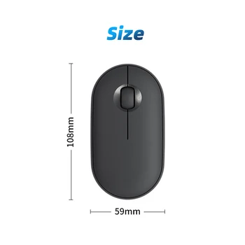 Em silêncio sem Fio de 2,4 GHz Mouse para Computador PC Gaming Mouse Com Receptor USB para computador Portátil Acessórios para Computador com Porta USB 5