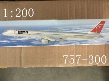 ESTADOS UNIDOS Ar NWA Boeing B757-300 companhias Aéreas 1:200 Escala Assmebling Modelo de Avião Montado avião modelo de Plano de DIY