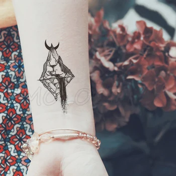 Etiqueta da tatuagem de pássaro lua crescente planeta árvore de pequeno a arte de corpo de Água de Transferência Temporária Falso tatto flash tatoo para criança menina homens 2