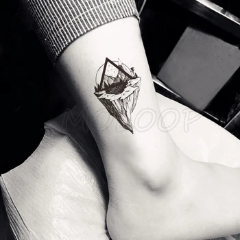 Etiqueta da tatuagem de pássaro lua crescente planeta árvore de pequeno a arte de corpo de Água de Transferência Temporária Falso tatto flash tatoo para criança menina homens 3