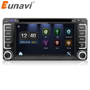 Eunavi 2 din Car DVD, Rádio, Leitor de GPS para Toyota yaris, Hilux VIOS Corolla Camry Prado RAV4 Prado 2003 2004 2005 2006 2007 2008