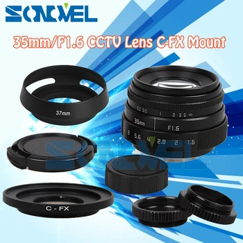 Fujian 35mm F1.6 CCTV da Lente C Montagem+Lente+Macro anel Para a Fuji Fujifilm X-E2 X-E1 X-Pro1 X-M1 X-A2 X-A1 X-T1 X100T X-T10