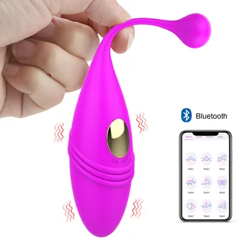 G Spot Massagem Vaginal Aperte Exercício Bluetooth de Controle de APLICATIVO Estimulação do Clitóris Brinquedos Sexuais para as Mulheres Wearable Vibrador Vibrador