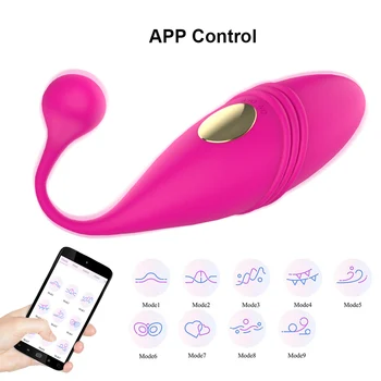 G Spot Massagem Vaginal Aperte Exercício Bluetooth de Controle de APLICATIVO Estimulação do Clitóris Brinquedos Sexuais para as Mulheres Wearable Vibrador Vibrador 2