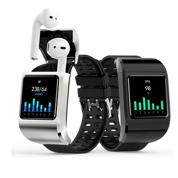 G36Pro Smart Watch 2 em 1TWS Fone de ouvido sem Fio Homem de Fitness Pulseira para Monitor de frequência Cardíaca Tracker relógio de Pulso de Esportes do Smartwatch