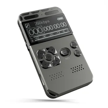 Gravador Digital de Voz Ativada por Voz Mp3 player 32GB leitor de Música do Cartão de Um botão de Registro de Redução de Ruído Ditafone V35 Venda