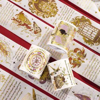 Hot stamping e fita de papel Awahara Espelho não manuais da série conta diário DIY lançamento decorativos, adesivos de washi tape kawaii