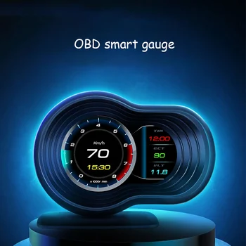 HUD F9 OBD2 Medidor Digital de Exibição de Cabeça para Monitoramento de Velocidade com Aceleração Turbo Freio a Versão de Atualização 1