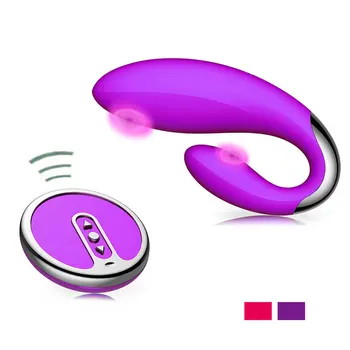 Impermeável Controle Remoto sem Fio Duplo Vibrador Para as Mulheres Brinquedos Sexuais de Carregamento USB G Spot Mensagem Estimulador Clitoriano Sexo Vibrador 0