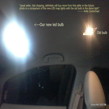 Interior de Carro luzes led Para Nissan primera viajante wp11 lâmpadas para carros de placas de Licença de Luz 8pc 3