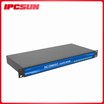 IPCSUN Servidor Série, de 16 portas Industriais RS232/485 para Ethernet NCOM660 2