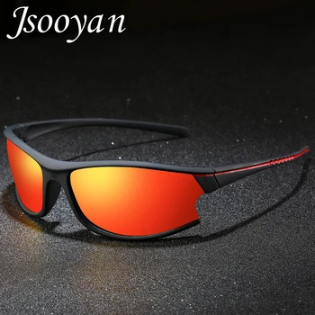 Jsooyan 2021 Homens do Novo Esporte Óculos de sol Polarizados Condução de Pesca UV400 Óculos Para Homens Moda Semi-sem aro de Óculos de Sol Óculos 5