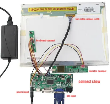 Kit para CLAA154WB03AD 30pin Controlador de placa de Driver de Tela de 1280 X 800 Sinal VGA DVI HDMI compatível com o Painel de 15.4