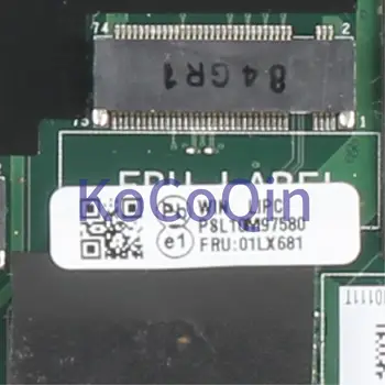 KoCoQin laptop placa-Mãe Para o LENOVO Thinkpad X280 Núcleo SR3L9 I5-8350U 8GB placa-mãe 01LX681 02HL328 EX280 NM-B521 3