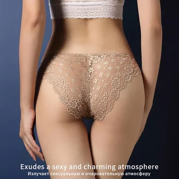 Lace Floral Sensual de Mulheres de Calcinha Transparente roupa interior Feminina Tangas para o Sexo Cuecas G-strings Mulheres Sexi Lingerie Porno Arco