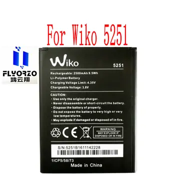 Marca 100% novo de Alta Qualidade 2500mAh Wiko 5251 Bateria Para o Wiko 5251 Telefone Móvel