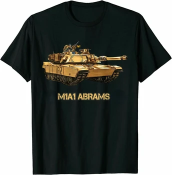 Mens Vintage do Exército dos EUA M1A1 Abrams Main Battle Tank T-Shirt tamanho S-4XL 0