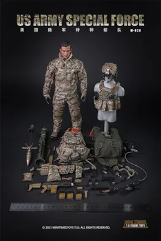 Minitimes Toys1/6 Escala M028-NOS Forças Especiais do Exército Novo Halo Soldados homens Figuras de Ação, Modelo de Conjunto Completo 5