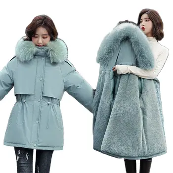 Moda de Inverno De 2022 Mulheres Casacos de Pizza Para Superar O Novo coreano Vversion De Baixo Ppadded Jaqueta Espessamento do Revestimento do Inverno das Mulheres 0