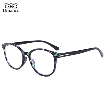Moda do teste Padrão de Flor de Impressão Óculos de Leitura para as Mulheres, Homens Rodada do PC do Quadro de Luz Azul Filtro Anti-fadiga Presbiopia Óculos +1.5 3