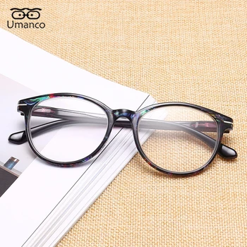 Moda do teste Padrão de Flor de Impressão Óculos de Leitura para as Mulheres, Homens Rodada do PC do Quadro de Luz Azul Filtro Anti-fadiga Presbiopia Óculos +1.5 4
