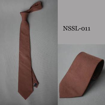 Moda dos Homens Laços de 7 CM de Negócios Trabalho Formal de Casamento Gravata de Cor Sólida Gravata para os Homens, o Presente Com Caixa 1