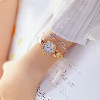 Moda Mulher Relógios de Ouro de melhor Marca de relógios de Luxo, Mulheres de Quartzo Impermeável Mulheres relógio de Pulso das Meninas das Senhoras Relógios Relógio