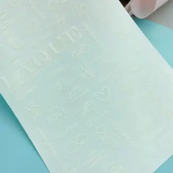 Moda Nova Chegada 3d DIY Estilo Japonês Fina Traceless Adesivos de Unhas Preto e branco Linhas Desenhos Seco Unhas Adesivos de Nail Art 4