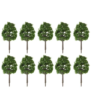 Modelo De Árvore De Árvores Verde Paisagem Architecturalrailroad Trem Da Escala De Artesanato Mini Em Miniatura Micro Artificial Brinquedo