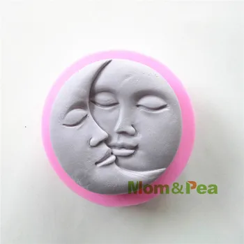Mom&Pea 0523 Frete Grátis Duas Faces em Forma de Silicone de Sabão Molde a Decoração do Bolo Fondant de Bolo 3D de Moldes de Silicone de Grau Alimentar Molde