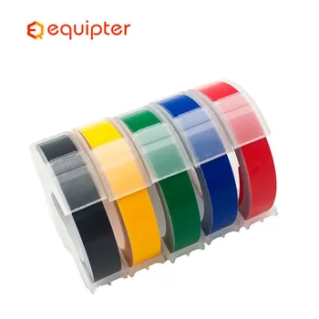 Motex E101 Manual da impressora de etiquetas DIY Mão Decorativa Fita de máquina de escrever Manual Misto de 9mm multicolors 3D Relevo Rótulo de Fitas 3