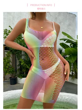 Mulheres Sexy Do Arco-Íris, Uma Peça De Um Ombro Vestido Candy Color Bodystocking Lingerie 1