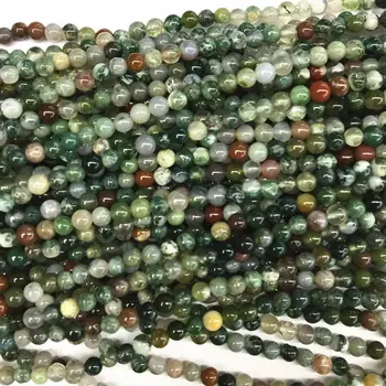 Multicolor Indiano Agates Contas Redondas de Pedra Natural Ônix Carnelian Solta Esferas para Fazer Jóias DIY confecção de pulseiras De 15