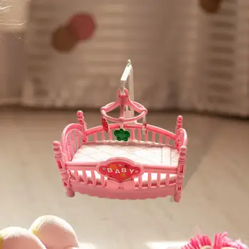 Multifunção Cavalo em Miniatura Loft Camas de Casa de bonecas Miniaturebed para Dollhourse 1