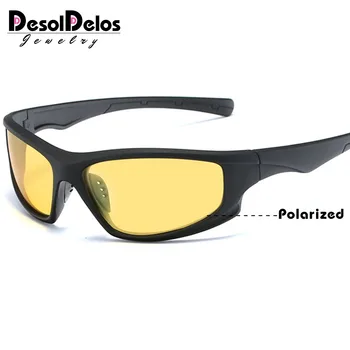 N249 Óculos de sol Polarizados Homens UV400 Anti-reflexo-Óculos de Sol Preto PC do Quadro de Desporto ao ar livre Óculos De Sol Gafas P1045 1