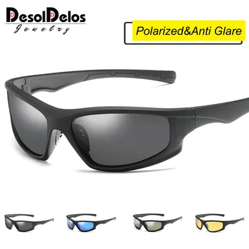 N249 Óculos de sol Polarizados Homens UV400 Anti-reflexo-Óculos de Sol Preto PC do Quadro de Desporto ao ar livre Óculos De Sol Gafas P1045 2