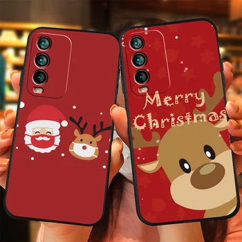 Natal Bonito Veado Casos de Telefone Para Xiaomi Redmi Nota 9 Pro 9A 9T 8A 8 2021 7 8 Pro Nota 8 9 9T Carcasa Tampa Traseira Funda Coque