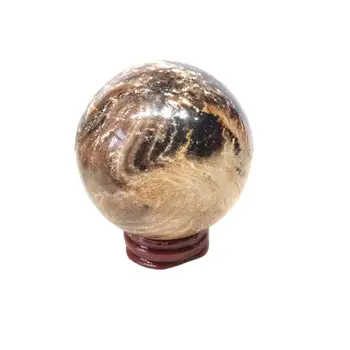 Natural bola de cristal Cinza Opala Esfera Meditação Bola Listrada de Cristal Mineral Ornamentos para a Decoração Home 0