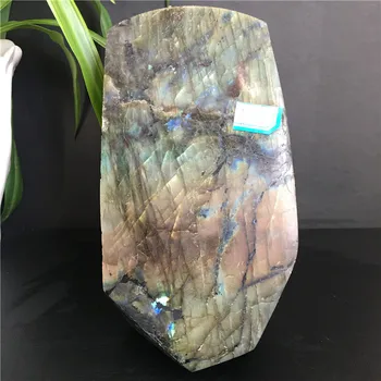 Natural Roxo Labrador Pedra De Cristal Fatias De Cura E Decoração Home Do Luar ChakraFeng Shui 1