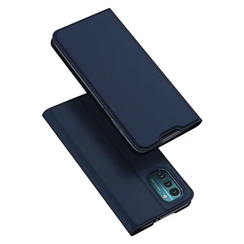 Nokia G11 Mais G21 Telefone Case Capa Couro Moda Ultrathin Adsorvente TPU Macio Stand Cartão Virar de Protecção de Caso 0