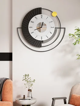 Nordic Simples Relógio De Parede Moda Criativa Quarto Silencioso, Sala De Estar Digital Relógio De Parede Design Moderno Reloj De Pared A Decoração Home