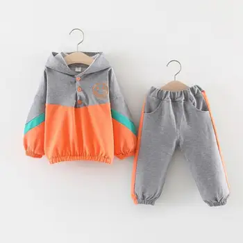O bebê Meninas Esportes Conjunto de Roupas Sportwear Para a Menina Infantil Menina Roupas de bebês de Agasalho com Capuz + Calça Esporte Terno de Roupa de Princesa
